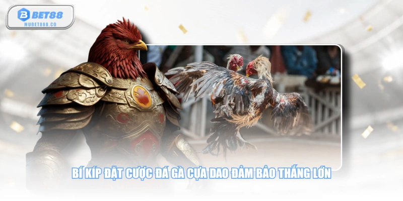 Bí kíp đặt cược đá gà cựa dao đảm bảo thắng lớn
