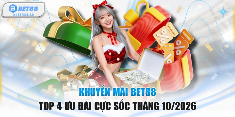 Khuyến Mãi BET88 - Top 4 Ưu Đãi Cực Sốc Tháng 10/2026